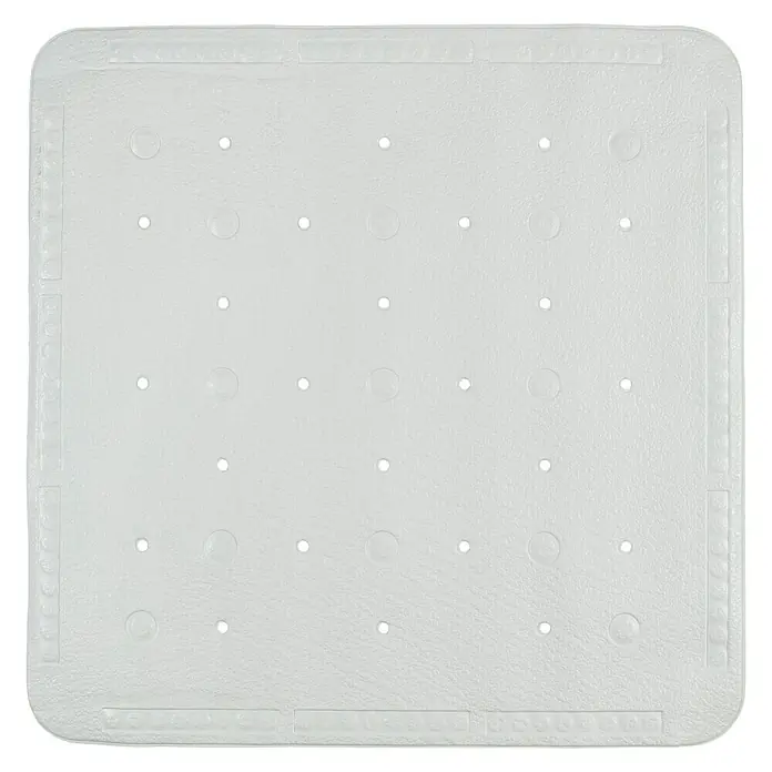Podloga za tuš kabinu - 53 x 53 cm, PVC, Plavo-bijele boje - Pogled s gornje strane