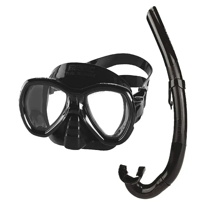 Seac Sub Set de buceo Elba - Negro - Vista frontal