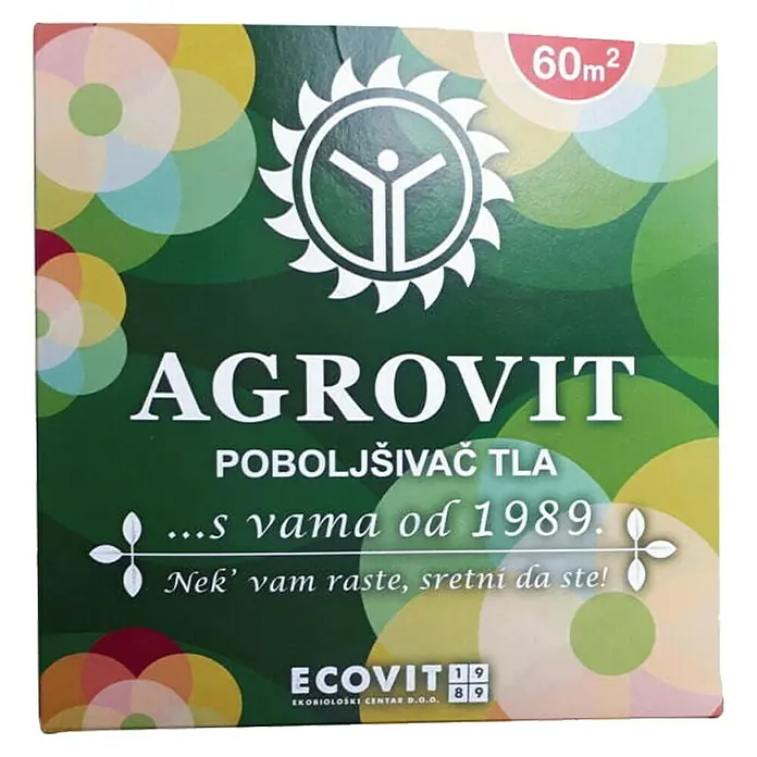 Gnojivo za organsko voće i povrće Agrovit - 3 kg, Sadržaj je dovoljan za: 60 m² - Pogled sprijeda