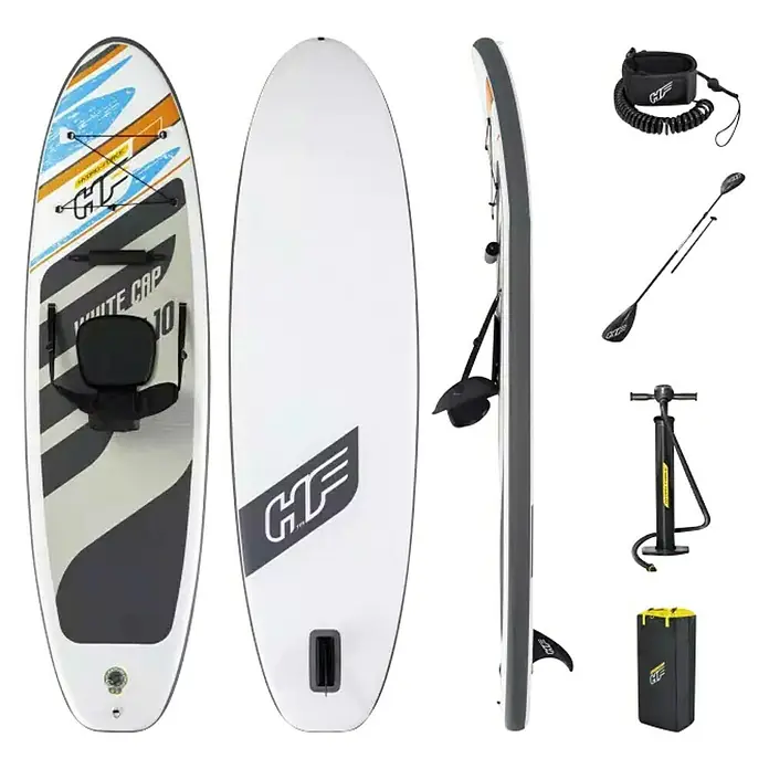 Hydro-Force SUP-daska White Cap - D x Š x V: 305 x 84 x 12 cm, Nosiva sila: 120 kg, Napuhljivo - Dijagonalni pogled