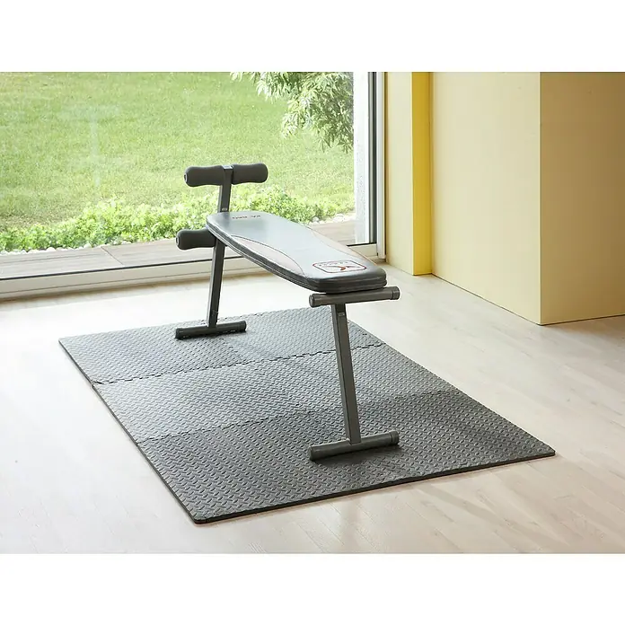 Mottez Universalmatte - Grau, 60 x 60 cm, 6 Stk. - Stimmungsaufnahme