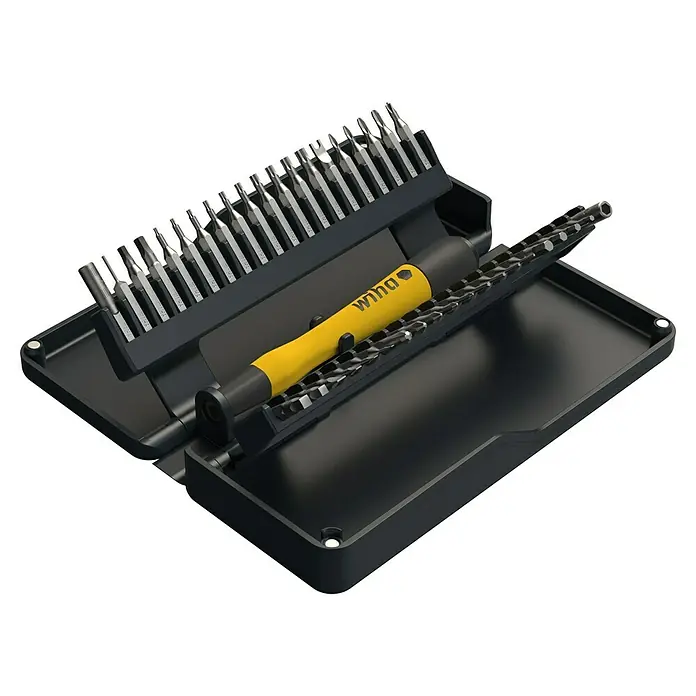 Wiha zai Hause Micro-Bit-Set - Geeignet für: Kleingeräte, 42 -tlg. - Diagonale Ansicht