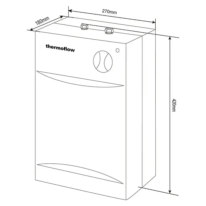 Thermoflow Obertischspeicher OT 5 - Ohne Armatur, 5 l, 2.000 W