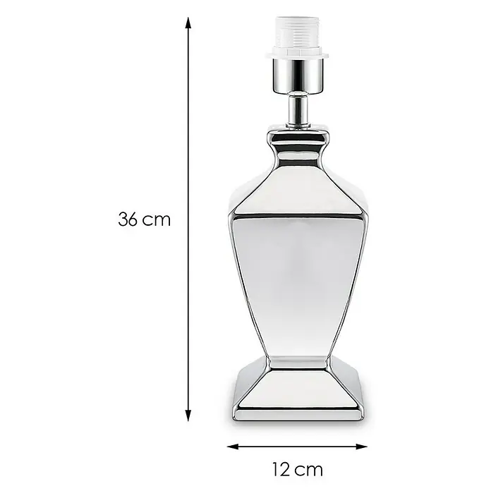 Home Sweet Home Lampvoet Class - 40 W, Kleur: Chroom, Hoogte: 41 cm - Blauwdruk