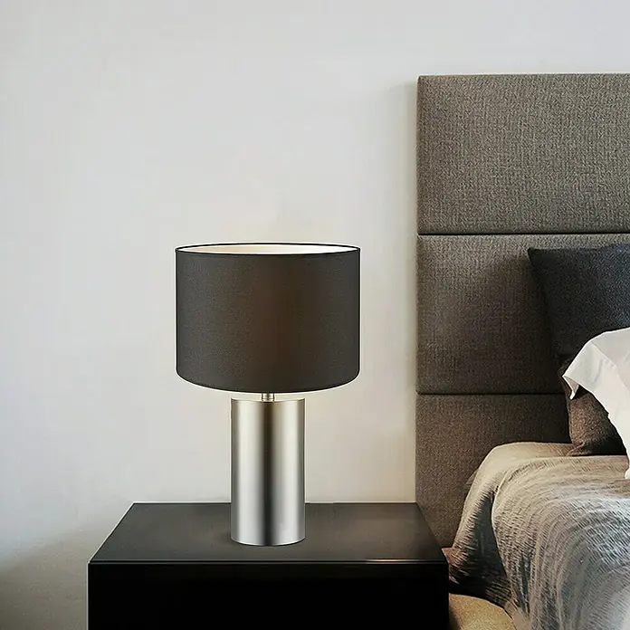 Home Sweet Home Lámpatalp Cannes - 40W, Színe: Matt acél, Magasság: 31 cm - Hangulatos felvétel