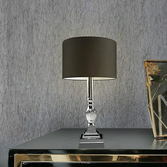 Home Sweet Home Lámpatalp Candle - 40W, Színe: króm, Magasság: 40 cm - Hangulatos felvétel