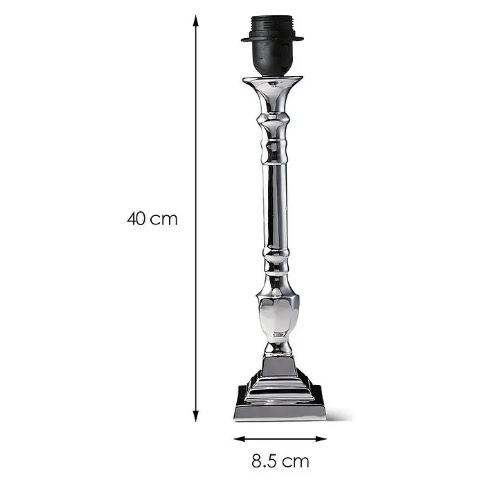 Home Sweet Home Lámpatalp Candle - 40W, Színe: króm, Magasság: 40 cm - Tervrajz