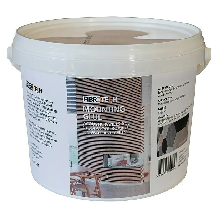FibroTech Montagekleber - 2,5 kg - Linke Seitenansicht