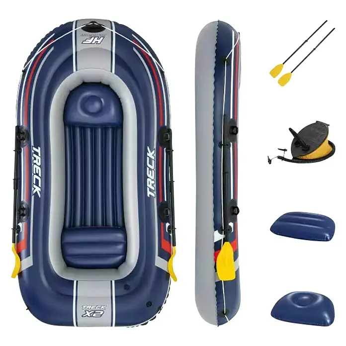 Hydro-Force Gumeni čamac na napuhavanje Treck X2 - D x Š x V: 2,55 m x 1,27 m x 36 cm, Prikladno za: 3 osobe, Nosiva sila: 225 kg - Pogled s gornje strane