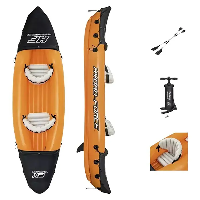 Hydro-Force Kajak Lite-Rapid X2 - D x Š x V: 3,21 m x 88 cm x 44 cm, Nosiva sila: 160 kg, Prikladno za: 2 osobe - Pogled s gornje strane