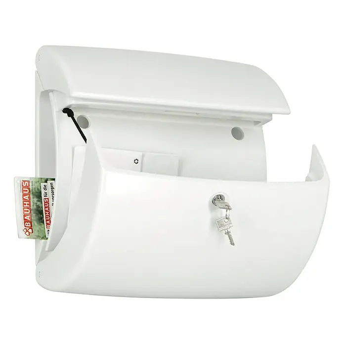 Burg-Wächter Briefkasten Kiel - Weiß, DIN C4, 325 x 34 mm - Anwendungsbeispiel
