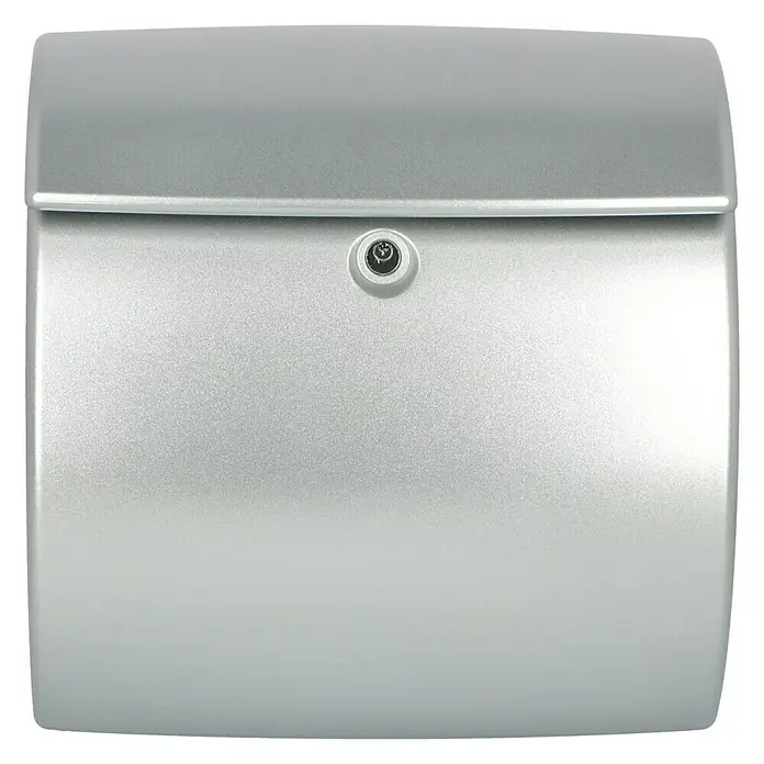 Burg-Wächter Briefkasten Kiel - Silber, DIN C4, 325 x 34 mm - Vorderansicht