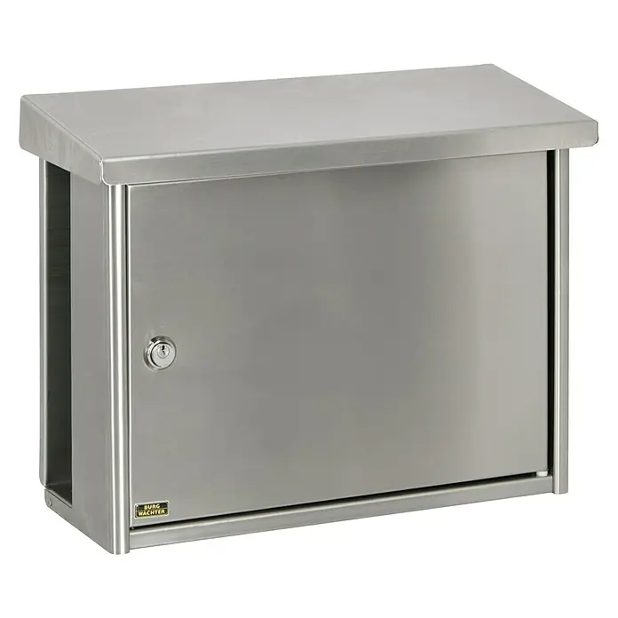 Burg-Wächter Briefkasten Hanseatic - 436 x 175 x 342 mm, Format Einwurf: DIN C4, 334 x 33 mm - Diagonale Ansicht