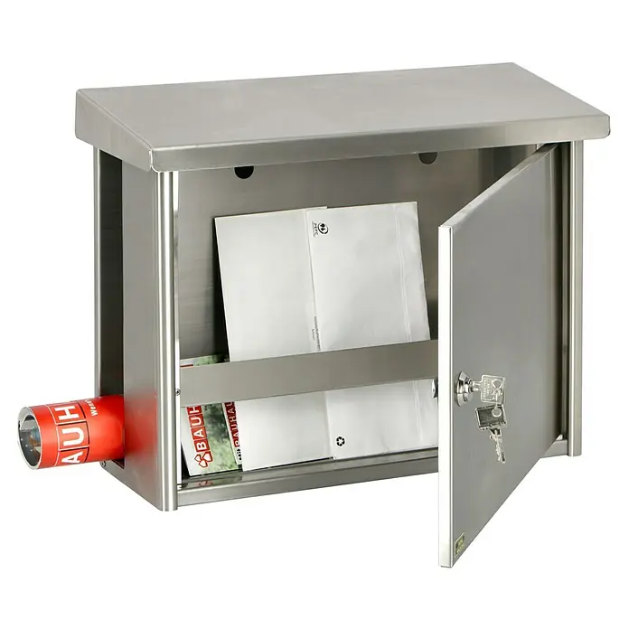 Burg-Wächter Briefkasten Hanseatic - 436 x 175 x 342 mm, Format Einwurf: DIN C4, 334 x 33 mm - Anwendungsbeispiel