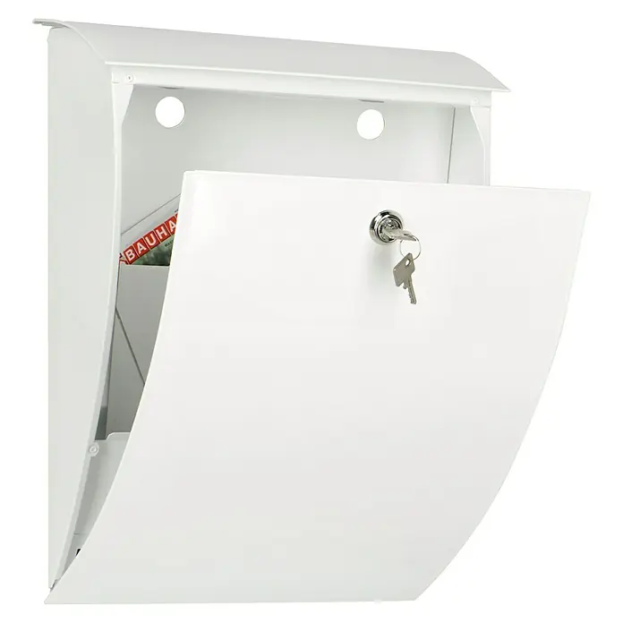 Burg-Wächter New BAM PNC Milano 843 - Stahl, 352 x 182 x 488 mm, Weiß, Format Einwurf: DIN C4, 267 x 30 mm - Anwendungsbeispiel