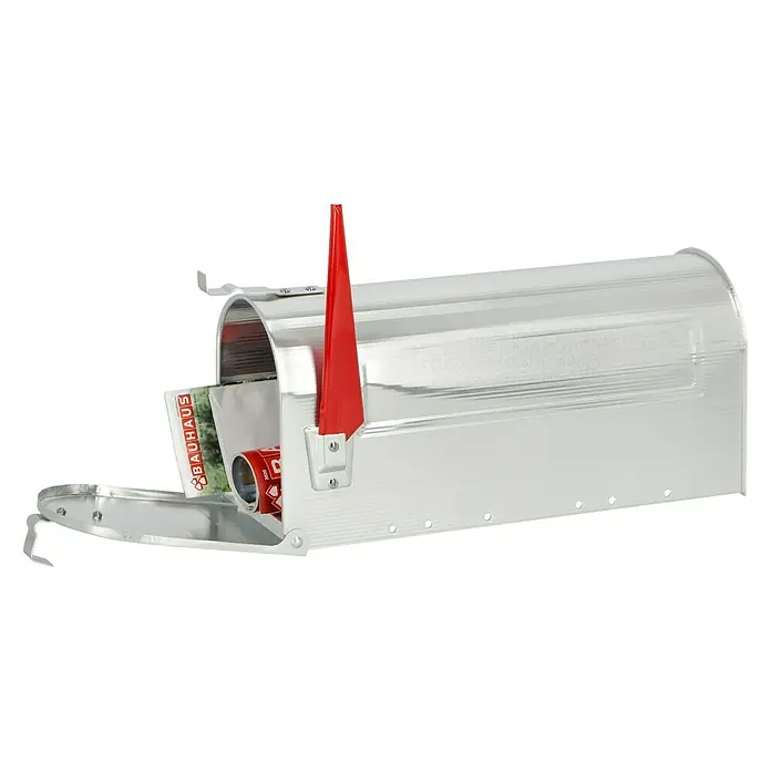 Burg-Wächter U.S.-Mailbox 892 - Aluminio, 480 x 170 x 220 mm - Producto en uso