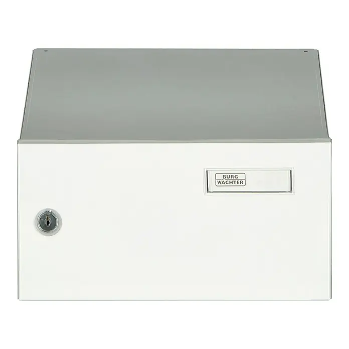 Burg-Wächter Durchwurfbriefkasten 795 für Mauerwerk - 260 x 130 mm, Verstellbar: 315 - 490 mm (Tiefe) - Vorderansicht