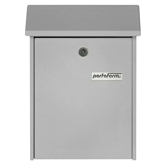 Portaferm Briefkasten PF 22 - 75 x 225 x 305 mm, Silber - Vorderansicht