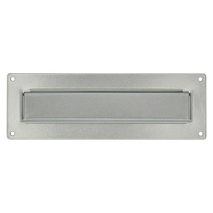Burg-Wächter Einwurfblende Porta 796 - 304 x 101 mm, Aluminium, Silber - Vorderansicht