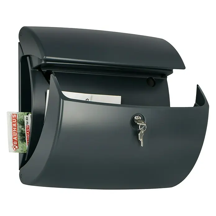 Burg-Wächter Briefkasten Pearl 886 - 380 x 178 x 400 mm, Granit, Mit Zeitungsfach, Kunststoff - Anwendungsbeispiel