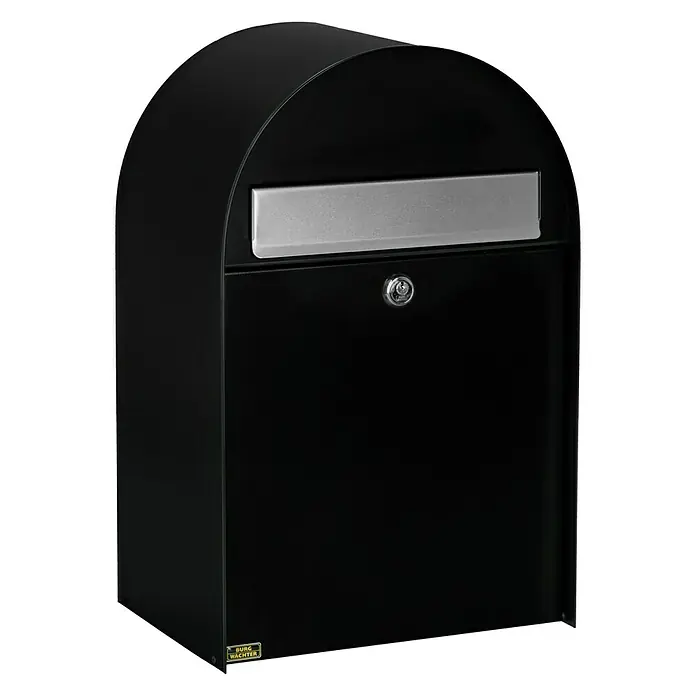 Burg-Wächter Briefkasten Nordic 680 - Format Einwurf: DIN C4, 242 x 33 mm, Stahl - Diagonale Ansicht