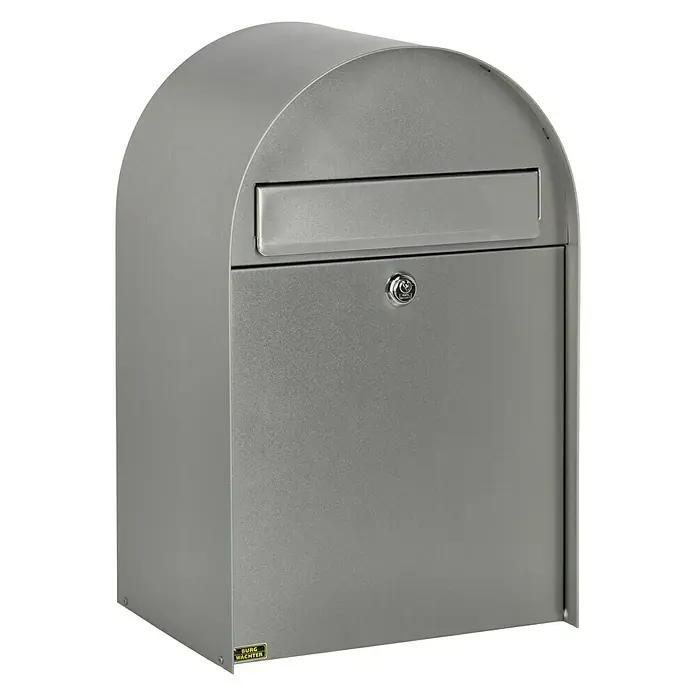 Burg-Wächter Briefkasten Nordic 3680 - Format Einwurf: DIN C4, 242 x 33 mm, Edelstahl - Diagonale Ansicht