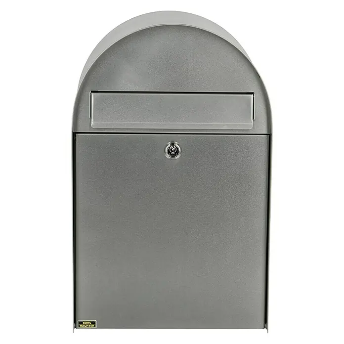 Burg-Wächter Briefkasten Nordic 3680 - Format Einwurf: DIN C4, 242 x 33 mm, Edelstahl - Vorderansicht