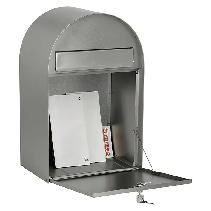 Burg-Wächter Briefkasten Nordic 3680 - Format Einwurf: DIN C4, 242 x 33 mm, Edelstahl - Anwendungsbeispiel