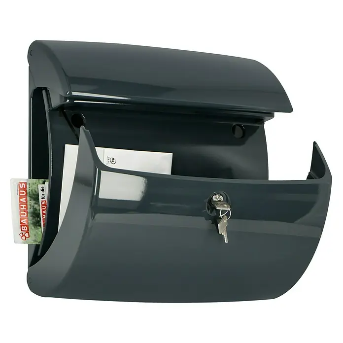 Burg-Wächter Briefkasten Piano 886 - 380 x 178 x 400 mm, Granit, Mit Zeitungsfach, Kunststoff - Anwendungsbeispiel