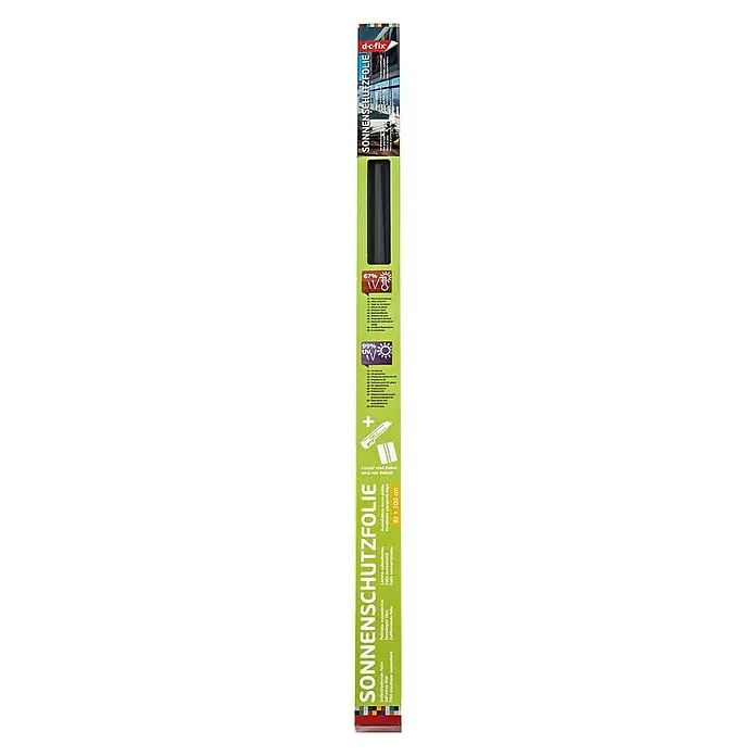 D-c-fix Sonnenschutzfolie - 200 x 92 cm, Transparent, Mit UV-Schutz, Selbstklebend - Vorderansicht
