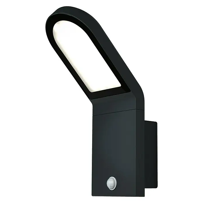 Ledvance LED-Sensor-Außenwandleuchte Wall - 12 W, L x B x H: 16,8 x 10 x 27,3 cm, Warmweiß - Diagonale Ansicht
