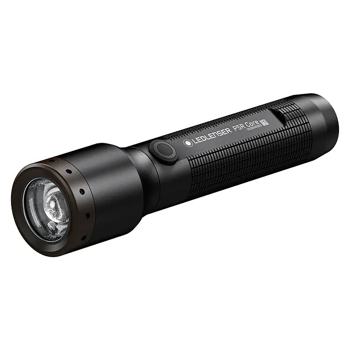 Ledlenser LED-Taschenlampe P5R Core - Akkubetrieben, Schwarz, 15 lm - 500 lm - Diagonale Ansicht