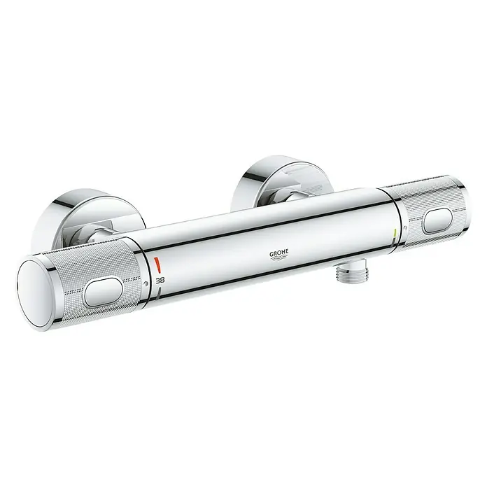 Grohe Brausethermostat Precision Feel - Chrom, Glänzend - Diagonale Ansicht