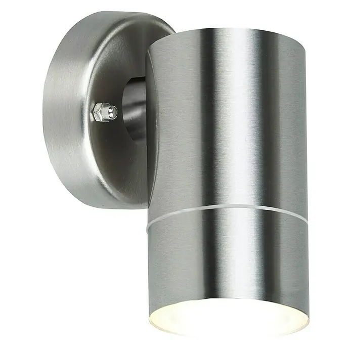 Starlux Vanjska zidna LED svjetiljka - 3 W, 7,4 x 8,6 x 12,2 cm, Srebrne boje, IP44 - Dijagonalni pogled