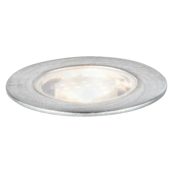 Paulmann Link & Light Bodeneinbauleuchte - 0,3 W, Silber - Diagonale Ansicht