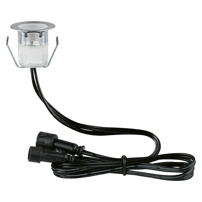 Paulmann Link & Light Bodeneinbauleuchte - 0,6 W, Silber - Diagonale Ansicht