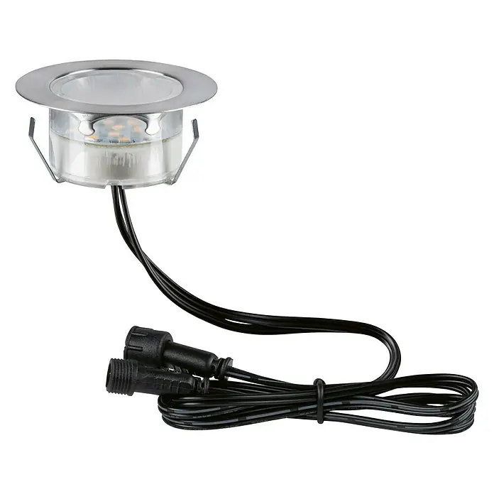 Paulmann Bodeneinbauleuchte Link & Light - 1,8 W, Silber - Diagonale Ansicht