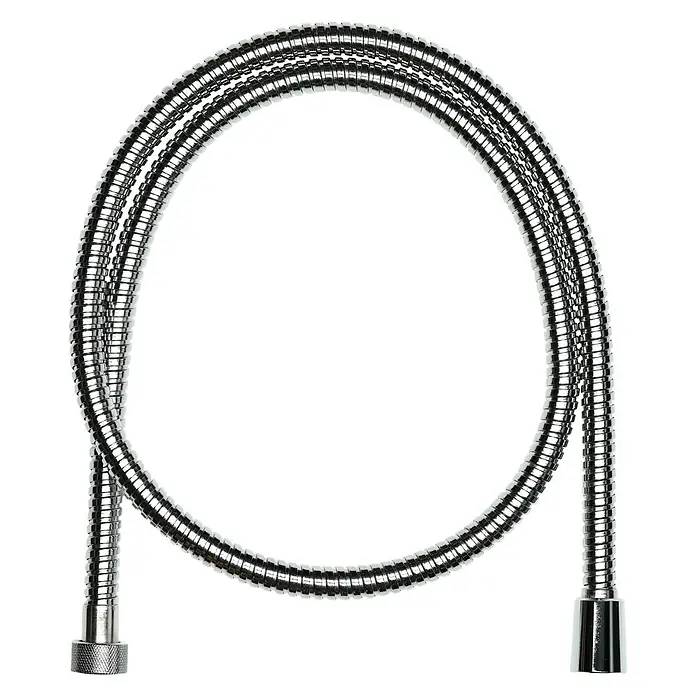 Camargue Crijevo za tuš - Duljina: 160 cm, ½″, Plemeniti čelik, Krom - Pogled sprijeda