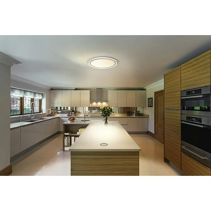 Ledvance Smart+ WiFi LED-Deckenleuchte rund Ceiling Plate CCT - 24 W, Ø x H: 430 x 70 mm, Weiß - Stimmungsaufnahme