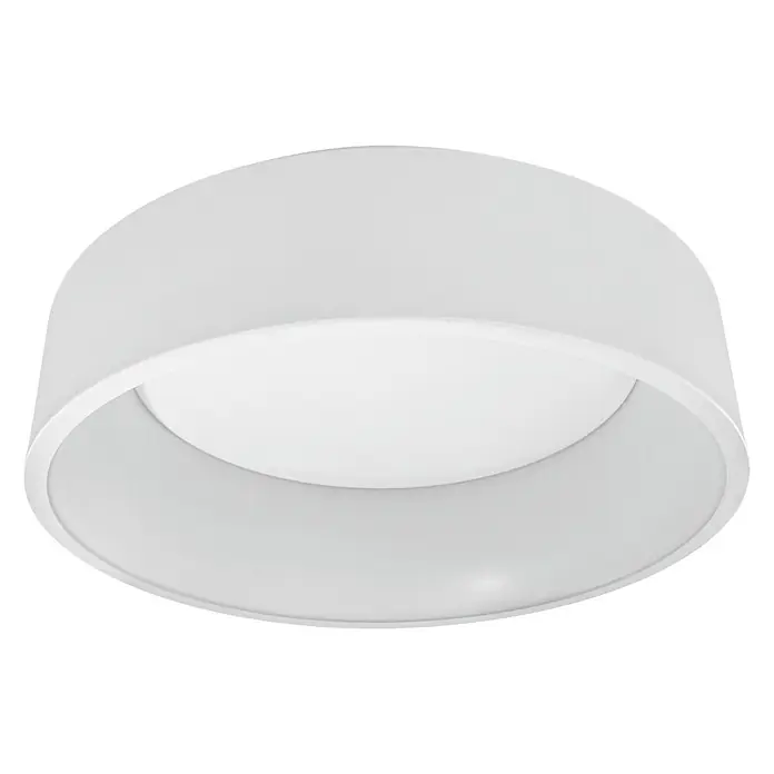 Ledvance Smart+ WiFi LED-Deckenleuchte rund Cylinder CCT - 24 W, Ø x H: 450 x 134 mm, Weiß - Ansicht von unten