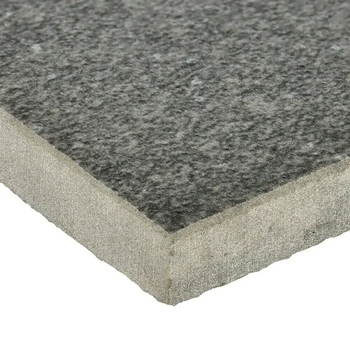 Feinsteinzeugfliese Recon - 60 x 60 cm, Schwarz, Matt - Detailaufnahme