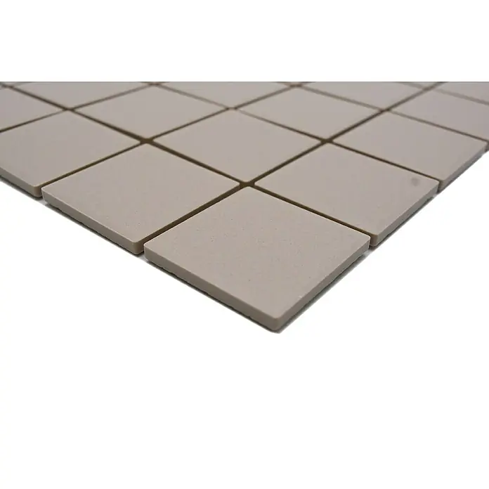 Mozaïektegel vierkant Uni CU 243 - 29,8 x 29,8 cm, Beige, Mat - Close-up