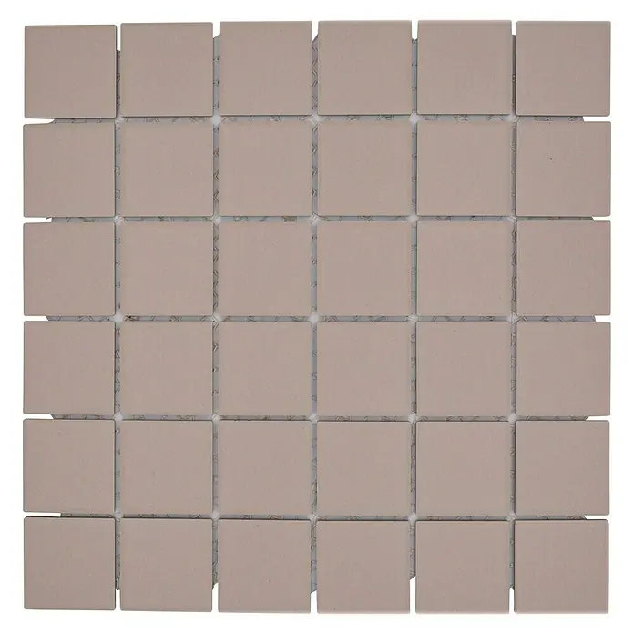 Mozaïektegel vierkant Uni CU 243 - 29,8 x 29,8 cm, Beige, Mat - Bovenaanzicht
