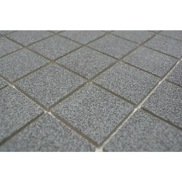 Mozaïektegel Vierkant Uni SAT 509 - 30,6 x 30,6 cm, Grijs, Mat - Close-up