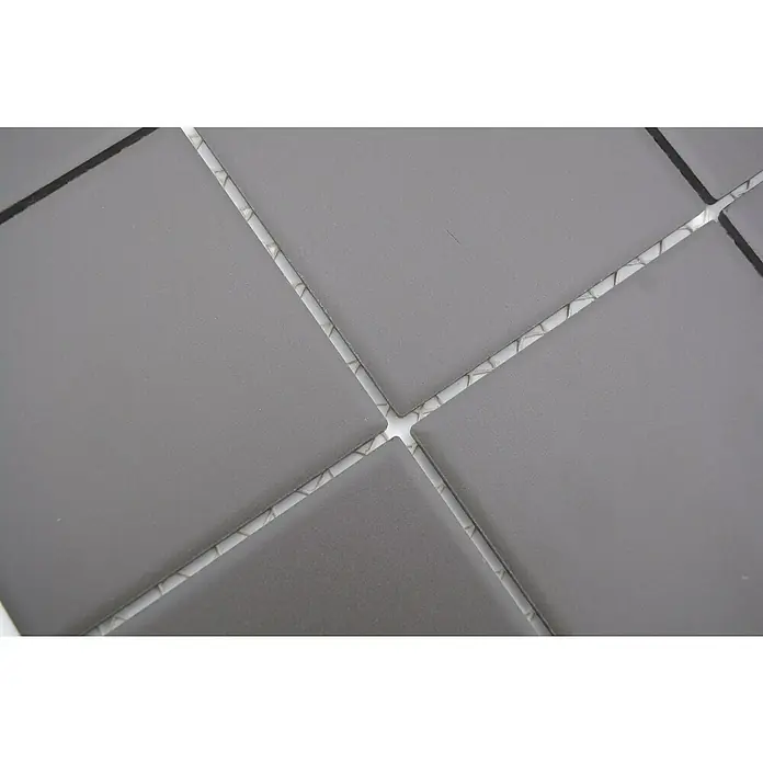 Mozaïektegel vierkant Uni CU 952 - 29,8 x 29,8 cm, Bruin, Mat - Close-up