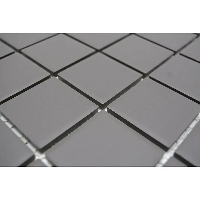 Mozaïektegel vierkant Uni CU 253 - 29,8 x 29,8 cm, Bruin, Mat - Close-up