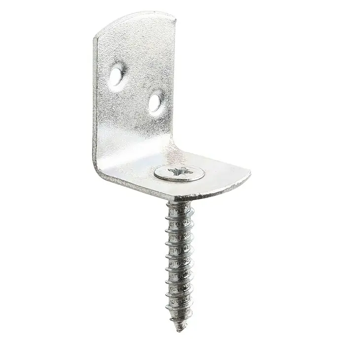 Stabilit Herraje para cercas - 28 x 30 x 38 mm, Zincado - Vista angular