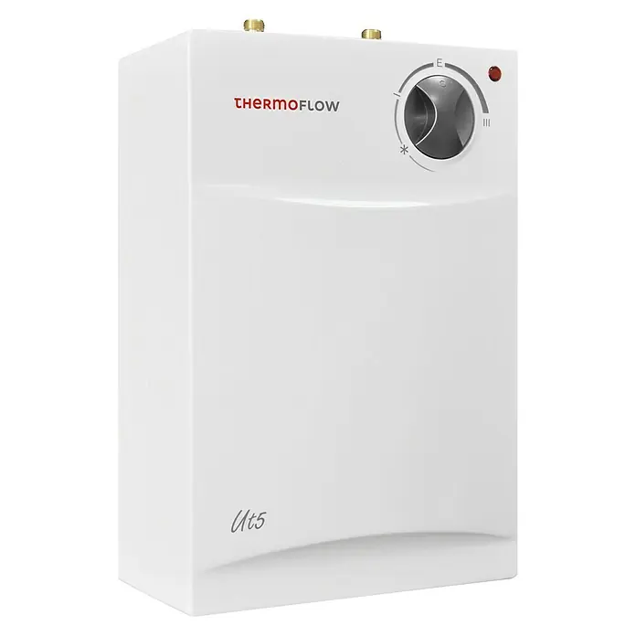 Thermoflow Untertischspeicher UT 5 mit Armatur Angula - 5 l, 2.000 W, Temperaturbereich: Bis 75 °C - Diagonale Ansicht