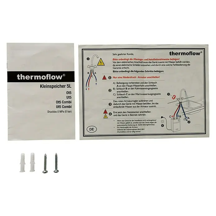 Thermoflow Untertischspeicher UT mit Armatur Ovalis - 5 l, 2.000 W, Temperaturbereich: Bis 75 °C - Anwendungsbeispiel