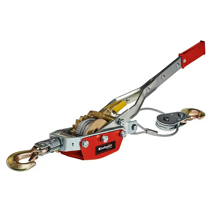 Einhell Handhebelseilzug TC-LW 2000 - Tragkraft: 2.000 kg mit Umlenkrolle - Diagonale Ansicht